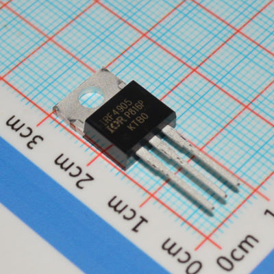 IRF4905PBF -55V P-Channel MOSFET 74A Corrente 0,02Ω Rds ((on) TO-220AB 175°C Valorização máxima de avalanche