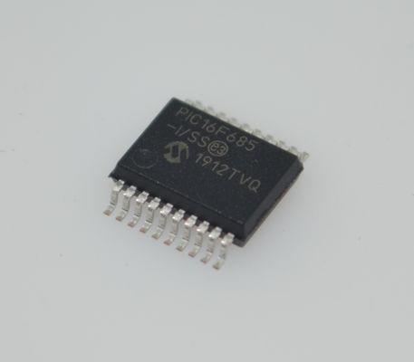PIC16F685-I/SS 8-bit Flash MCU 20MHz Velocidade 3,5KB Memória 256B EEPROM 12x10-bit ADC 25 I/O Pins Wide 2.0-5.5V Range Industrial -40°C a +85°C SSOP-20 Pacote para Controle Incorporado