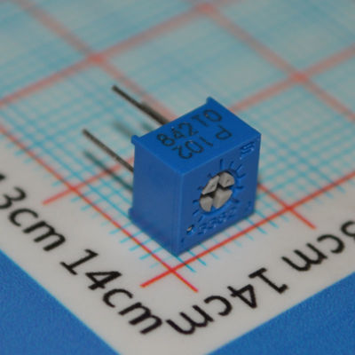 3362P-1-102LF Trimpot 1kΩ Potenciômetro de Precisão de 10 Voltas ±10% de Tolerância Montagem Through-Hole Elemento Cermet Ajustabilidade Confiável Ideal para Calibração e Ajuste de Circuitos