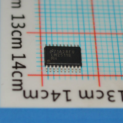 LM25118MHX/NOPB Buck Controller 4.5V-42V Entrada 75V/5A Switches 500kHz-1MHz Frequência Sincronização Rectificação Ajustável UVLO desligamento térmico 20-Pin HTSSOP Largo intervalo de temperatura