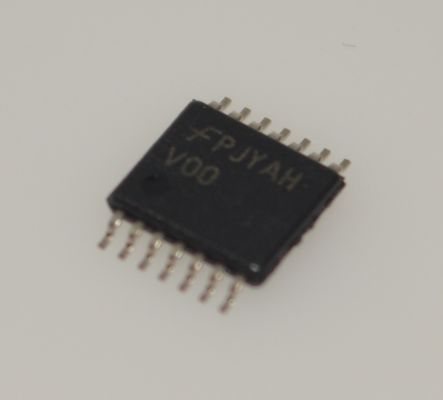 74VHC00MTCX 2-5.5V Quad 2-Input NAND Gate com alta velocidade 5.5V Tecnologia CMOS tolerante 8mA Output Drive Baixo ruído <10ns Atraso e embalagem compacta TSSOP-14