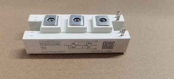 SKM75GB128DN 1200V, 75A Módulo IGBT Duplo VCE baixo (sat) 1.9V Comutação rápida Diodo integrado 10μs SC Capacidade SEMITOP2 Pacote Press-Fit Pins UL Certificado para acionamentos e inversores