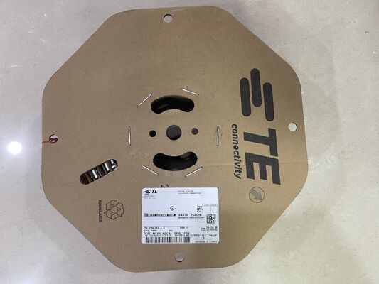 280756-4 Conector de crimpagem de 4 posições com passo de 2,5 mm para placa, com trava por fricção, montagem em painel, UL 94V-0, polarizado, com classificação de 4,5 A para distribuição de energia e controles industriais