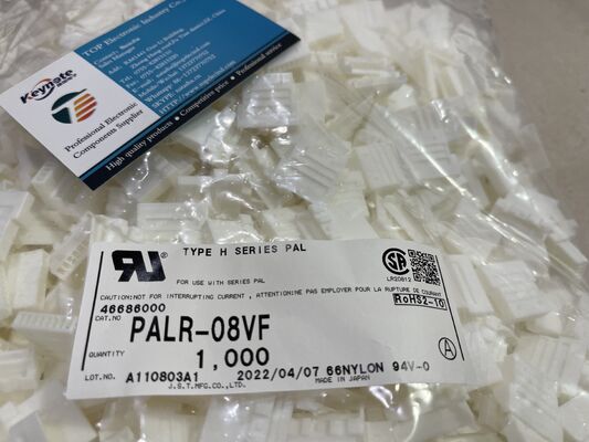 PALR-08VF Carcaça de Conector de 8 Posições com Passo de 2.0mm Série PA Receptáculo Terminação Crimpada Trava Positiva Design Compacto Classificação de 3A 100V AC para Aplicações Wire-to-Board