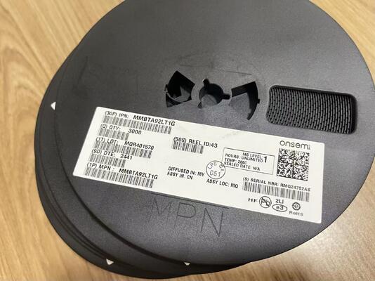 Transistor PNP MMBTA92LT1G 300V VCEO 500mA Ic SOT-23 comutação rápida de alta tensão e baixa saturação para telecomunicações e indústria