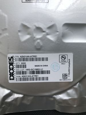 AZ431AN-ATRE1: Regulador de derivação de alta precisão, 1,24V-18V ajustável, baixa deriva de temperatura, tolerância de 0,5%, pacote SOT-23, amplo alcance operacional (-40 °C a +125 °C), baixo ruído de saída, econômico