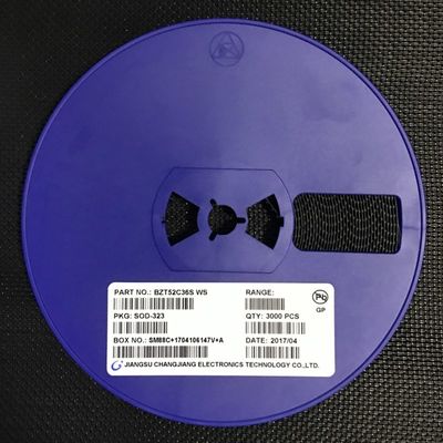 BZT52C36S 36V Diodo Zener 500mW Potência ± 5% Tolerância SOD-323 Pacote em miniatura Baixo ZZT and ZZK, ideal para regulação de tensão e proteção contra sobretensões