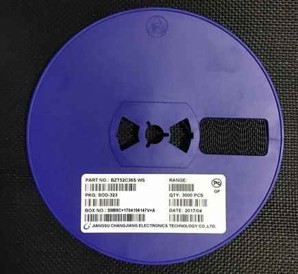 BZT52C36S 36V Diodo Zener 500mW Potência ± 5% Tolerância SOD-323 Pacote em miniatura Baixo ZZT and ZZK, ideal para regulação de tensão e proteção contra sobretensões
