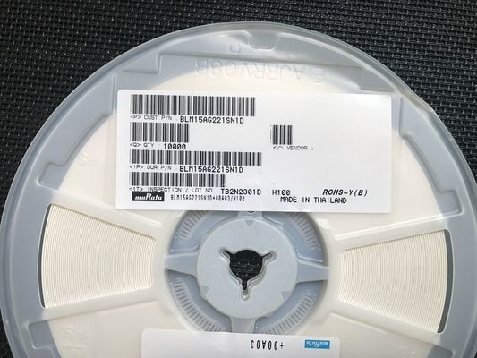 BLM15AG221SN1D 220Ω Ferrite Bead 0402 (1005 Metric) 1A Corrente nominal Alta Impedância@100MHz, Wide Temp -55°C a +125°C AEC-Q200
