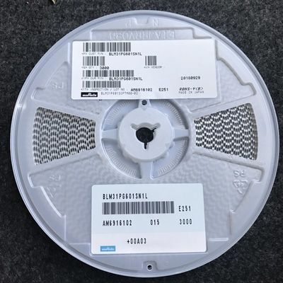 BLM31PG601SN1L 600Ω Ferrite Bead 1206 Tamanho 3A Corrente nominal Alta Impedância@100MHz AEC-Q200 -55°C a +125°C