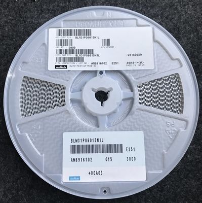 BLM31PG601SN1L 600Ω Ferrite Bead 1206 Tamanho 3A Corrente nominal Alta Impedância@100MHz AEC-Q200 -55°C a +125°C