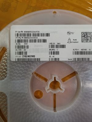 08055C224JAT2A 220nF MLCC 50V, X7R ± 5% Tol 0805 -55°C a +125°C ESR baixa