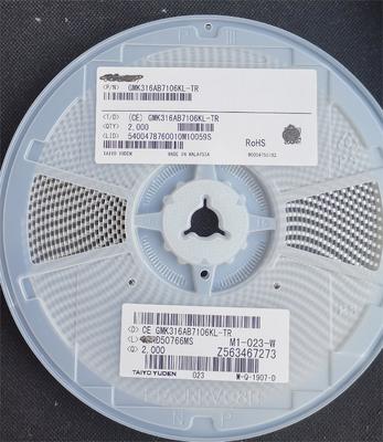 GMK316AB7106KL-TR 10μF 16V MLCC X5R 1206 ±10% Tol Low ESR -55°C a +85°C AEC-Q200