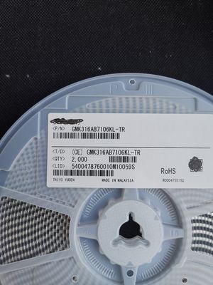 GMK316AB7106KL-TR 10μF 16V MLCC X5R 1206 ±10% Tol Low ESR -55°C a +85°C AEC-Q200