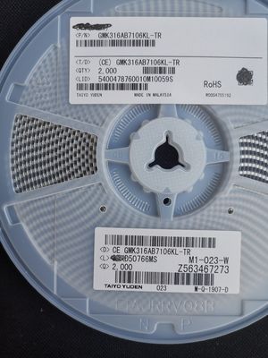 GMK316AB7106KL-TR 10μF 16V MLCC X5R 1206 ±10% Tol Low ESR -55°C a +85°C AEC-Q200