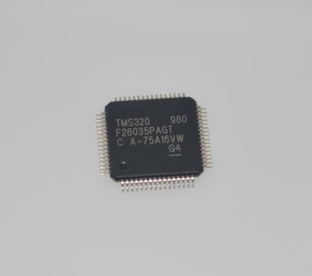 TMS320F28035PAGT 60MHz C2000 MCU 128KB Flash 12 bits ADC 16 PWM TQFP-64 -40°C a +105°C