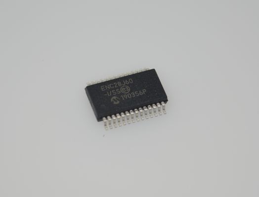 ENC28J60-I/SS Controlador Ethernet independente 10Base-T SPI Interface 8KB Buffer 3.3V SSOP-28 -40°C a +85°C