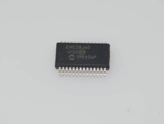 ENC28J60-I/SS Controlador Ethernet independente 10Base-T SPI Interface 8KB Buffer 3.3V SSOP-28 -40°C a +85°C