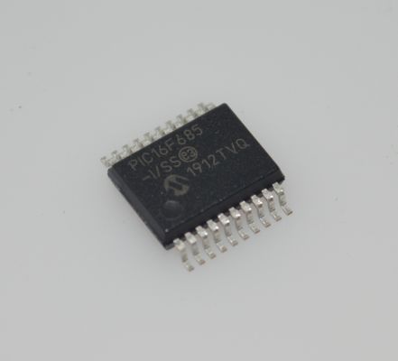 PIC16F685-I/SS 8-bit Flash MCU 20MHz Velocidade 3,5KB Memória 256B EEPROM 12x10-bit ADC 25 I/O Pins Wide 2.0-5.5V Range Industrial -40°C a +85°C SSOP-20 Pacote para Controle Incorporado