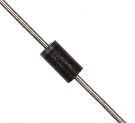 Diodo Schottky 1N5819 1A/40V Baixa VF (0,6V) Comutação Rápida Alta Eficiência Baixa Perda de Potência Pacote DO-41 Faixa de -65°C a +125°C Ideal para Proteção de Polaridade e Conversores CC-CC