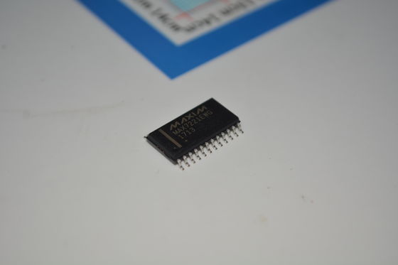 MAX7221EWG+T Controlador de display LED de 8 dígitos com interface SPI 10MHz Taxa de dados em série 2.7V-5.5V Operação Controle individual de LED e pacote SOIC de 24 pines