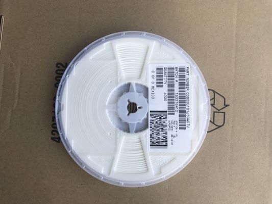 C0603C101J5GACTU 100pF 50V C0G/NP0 Capacitor Cerâmico 0603 5% Tolerância Alta Estabilidade Ultra-Baixa ESR e Embalagem em Fita e Carretel para Circuitos de Alta Frequência