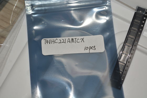 74VHC221AMTCX Multivibrator monostavel duplo com operação de 2-5,5V 5.5V-tolerante de entradas 25mA de saída Drive <10ns Largura de pulso Função de redefinição de baixo consumo de energia e pacote TSSOP-16