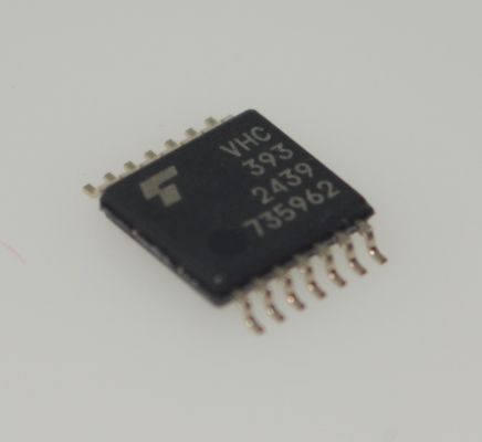 74VHC393FT Contador Binário Duplo de 4 Bits com Operação de 2-5.5V Reset Assíncrono Entradas Tolerantes a 5.5V Saída de 8mA Alta Imunidade a Ruído e Pacote TSSOP-14