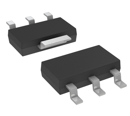 LM1117IMPX-ADJ/NOPB Regulador LDO Ajustável 1.25-13.8V 800mA com Dropout de 1.2V Precisão de 1% Proteção Térmica/de Corrente Estável com Capacitores Cerâmicos Pacote SOT-223 Faixa de -40°C a +125°C