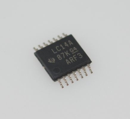 SN74LVC14APWR Inversor Schmitt-Trigger de 6 Canais com VCC Ampla de 1,65-5,5V 10ns Max tp 0,5μA Baixo ICC ±24mA Drive de Saída Proteção ESD HBM Pacote TSSOP-14 e Classificação de -40°C a +125°C