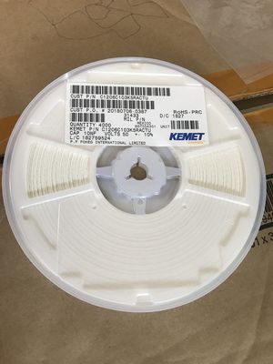 C1206C103K5RACTU MLCC 10nF Capacitor ±10% Tolerance 50V Voltage Stable X7R Dielectric 1206 Size Wide -55°C to +125°C Range RoHS Compliant Tape and Reel for Automated PCB Assembly