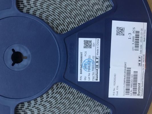 SWPA4018S680MT 68μH Indutor de Potência com Tolerância de 20% Tamanho 4018 1.24A Corrente de Saturação 1.15A Corrente de Elevação de Temperatura Construção Blindada Faixa de -40°C a 125°C Compatível com RoHS Embalagem em Fita e Carretel