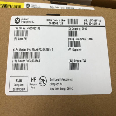MAX97220AETE+T 3W/Ch Stereo Amp 105dB PSRR >100dB SNR 93% Efficient Class D I2C Control Ultra-Low THD+N Tiny 16-TQFN Advanced Click/Pop Suppression