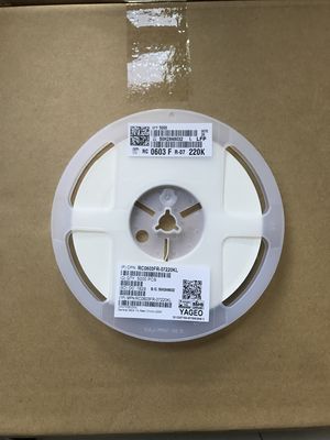 RC0603FR-07220KL 220kΩ Precision Resistor 0603 Case 1% Tolerance 100ppm/°C TCR 0.1W Rating Thin Film Technology Halogen-Free RoHS Compliant for High-Voltage Divider & Sensor Circuits