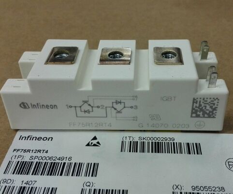 FF75R12RT4 1200V 75A módulo IGBT baixo Vce (sat) alta resistência ao curto-circuito baixa perda de comutação alta isolamento para motores industriais e inversores UPS