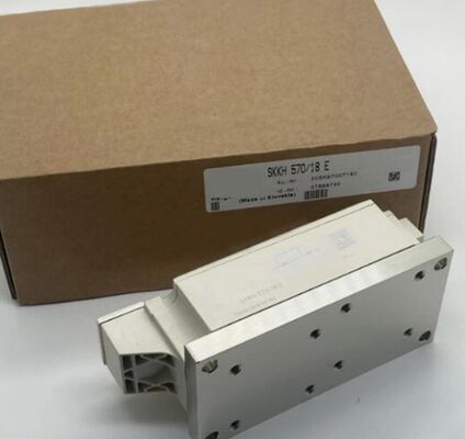 SKKH570/18E 1800V 570A Módulo Tiristor-Diodo Série Dupla Porta Amplificadora Baixa VF 1.44V, 19kA Sobretensão Base Cerâmica AlN Contatos de Pressão Certificado UL para Soft Starters