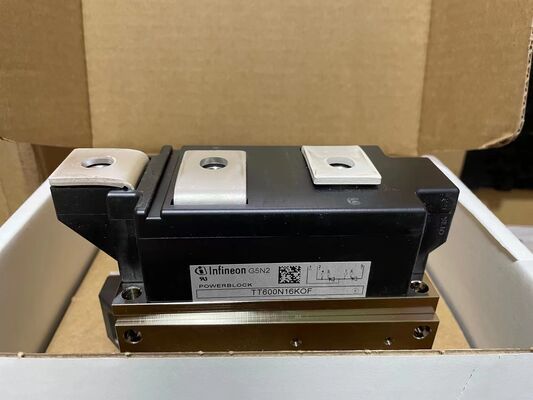 TT600N16KOF 1600V 600A Módulo de tiristor duplo VF baixo 1,32V Alta Tensão 21kA Tecnologia de contato de pressão Baseplate isolada Portão de trincheira UL Certificado para iniciadores e retificadores moles