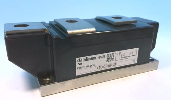 TT600N16KOF 1600V 600A Módulo de tiristor duplo VF baixo 1,32V Alta Tensão 21kA Tecnologia de contato de pressão Baseplate isolada Portão de trincheira UL Certificado para iniciadores e retificadores moles