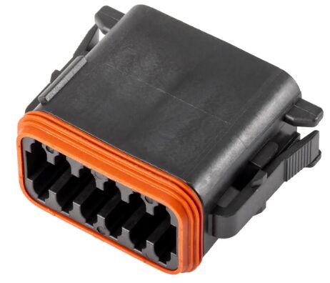 DT06-12SB 12 Posição 4.19mm Pitch Conector Automóvel Receptacle Negro Crimp Casamento Wedgelock Chave integrada IP68 Selado 13A Classificação para ambiente severo