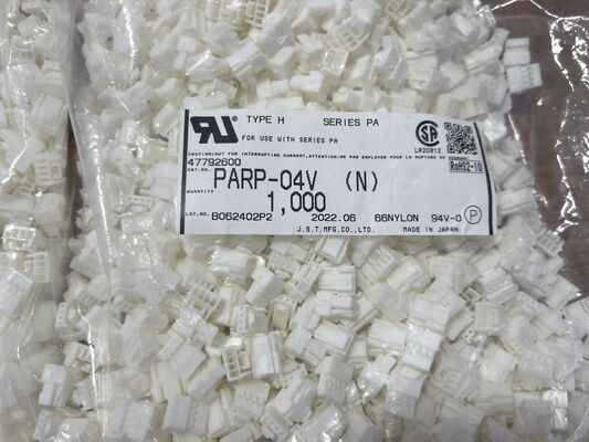 PARP-04V Conector de 4 posições com passo de 2,0 mm, série PA, receptáculo, terminação crimpada, trava positiva, compacto, corrente nominal de 3A, 100V AC para conexão fio-a-placa e iluminação LED