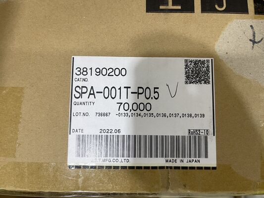 SPA-001T-P0.5 Compacto de alta condutividade trava segura crimpagem fácil à prova de vibração 26-22 AWG ideal para interiores de LED e automotivos