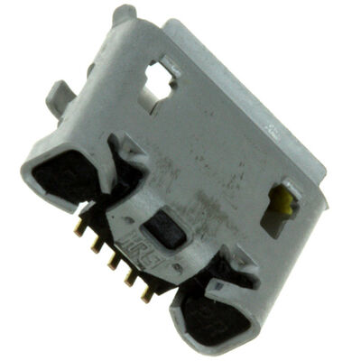 ZX62-B-5PA(33) Micro USB B SMT compacto de 5 pinos, concha resistente de alta retenção de 10k ciclos ideais para dispositivos portáteis