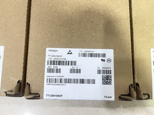 TT120N16SOFHPSA1 Módulo SCR 1600V Vdrm 120A Itav contacto de pressão de alta tensão, baixa perda, grau industrial para controlo de potência
