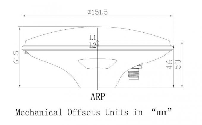 Antena alta impermeável de GPS do ganho IP67, antena de exame externo de Gnss